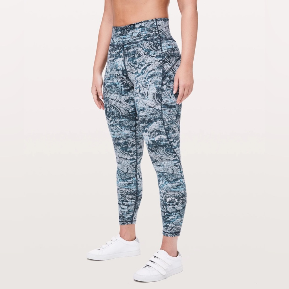 lululemon In Movement Paisley Glaze Tights 25" *Everlux